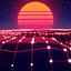 3D Synthwave Environment Animation Loops