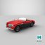 3D austin-healey 100 model