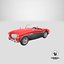 3D austin-healey 100 model