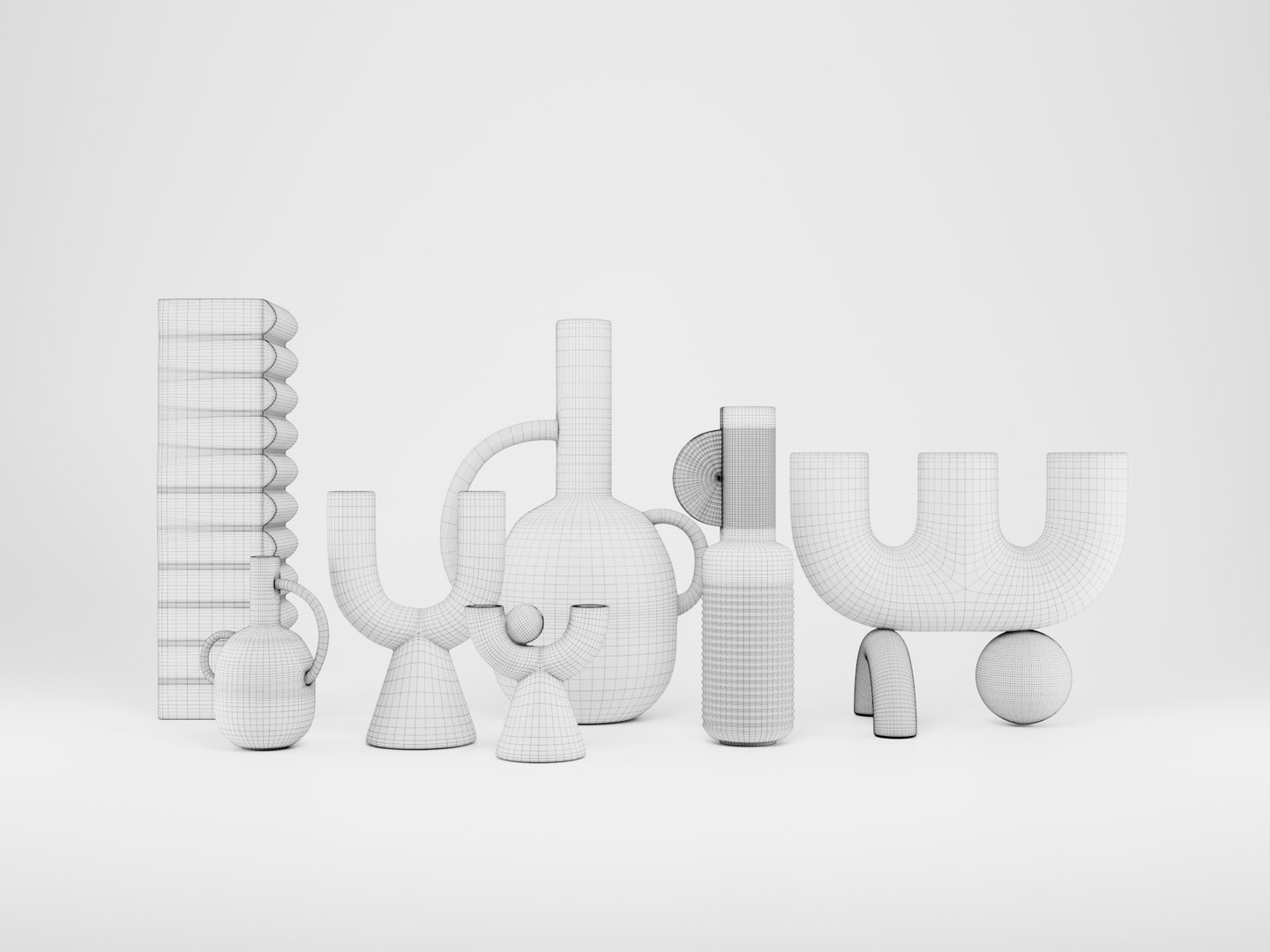 3D Modern Ceramic Decor Model - TurboSquid 2351527