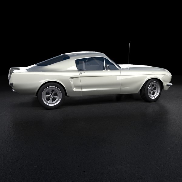 3d model mustang 1966 car sport