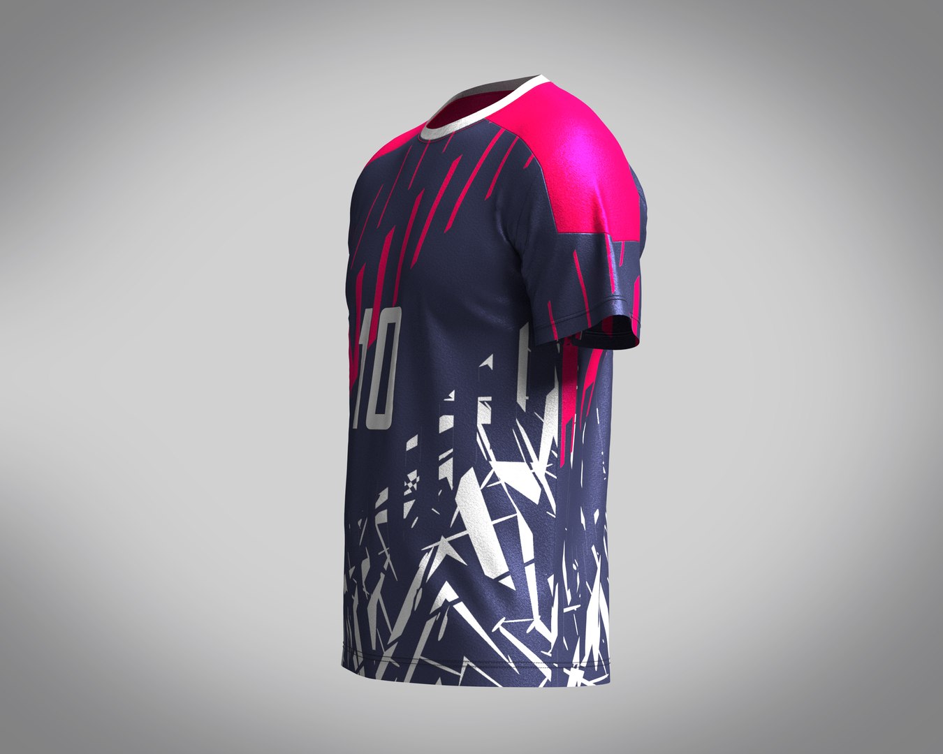 3D Soccer Dark Blue jersey Player 07 - TurboSquid 1950238