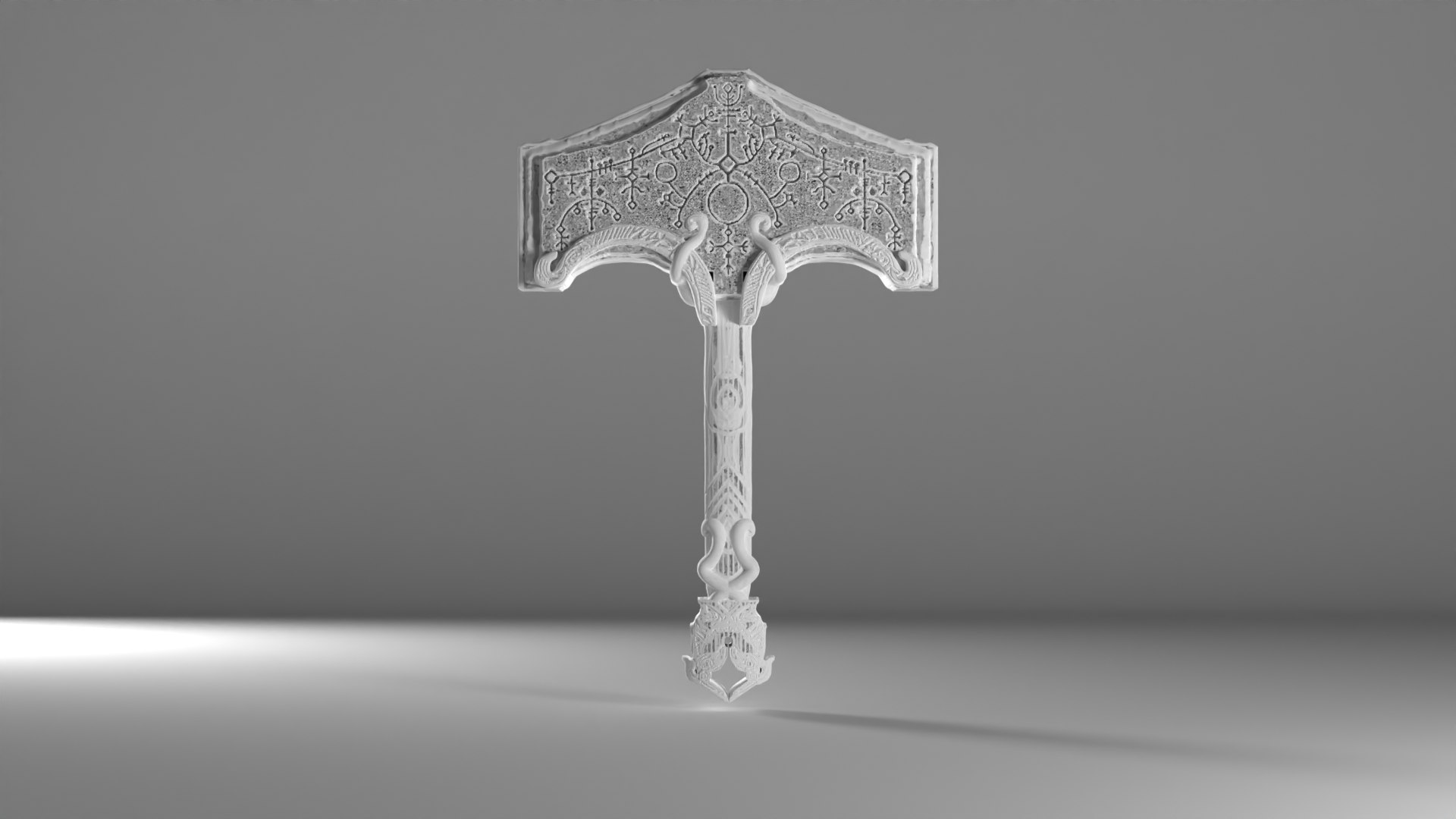 3D Mjolnir Hammer From God Of War Model - TurboSquid 2300333