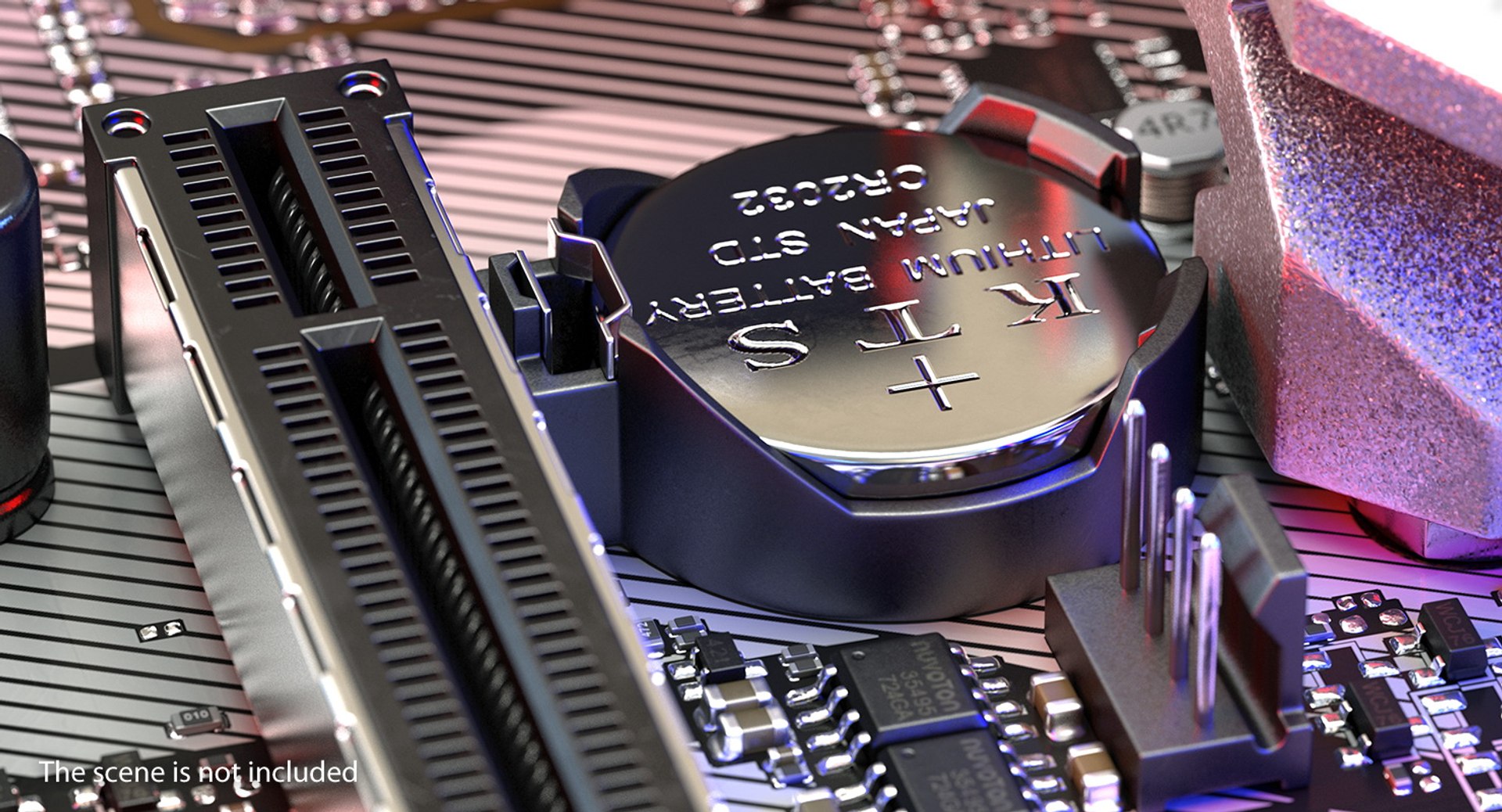 Cr2032 Coin Battery Computer Model - TurboSquid 1427183