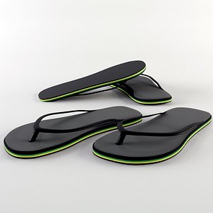3d slippers model