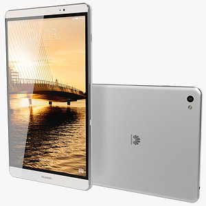realistic huawei mediapad m2 3d model