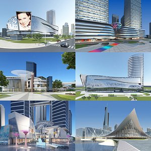 3D Modern Building Collection 14