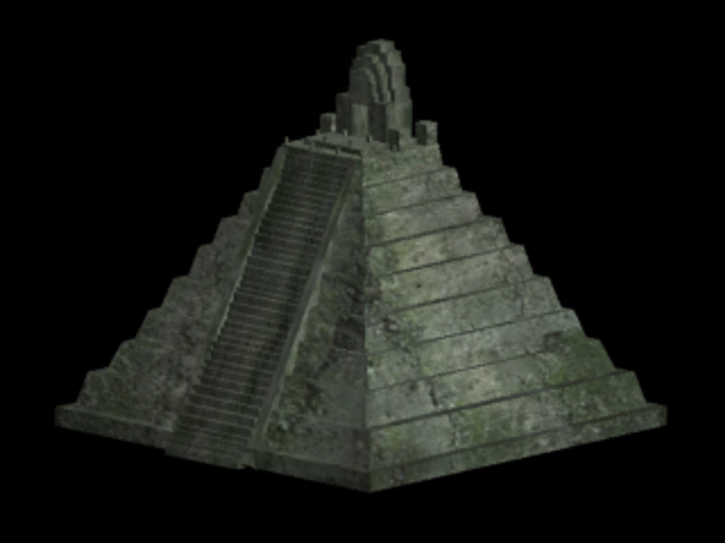 Aztec Temple Pyramid 3d 3ds