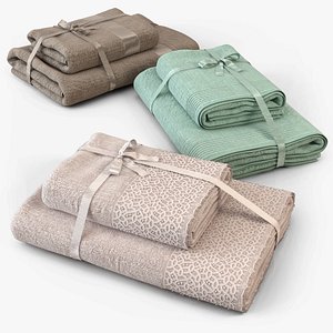 towel cloth fabric 3d model