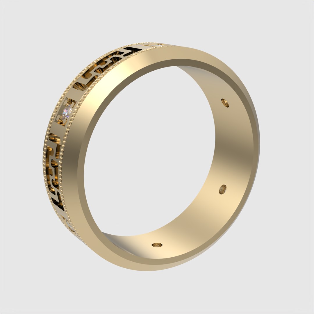 Geometric Inlay Pattern Ring JDBCo 3D Model - TurboSquid 2345217
