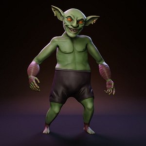 Fantasy Goblin Stylized Rigged