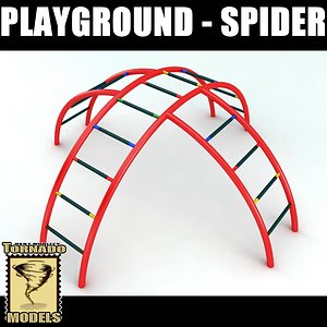 playground element - spider 3d model