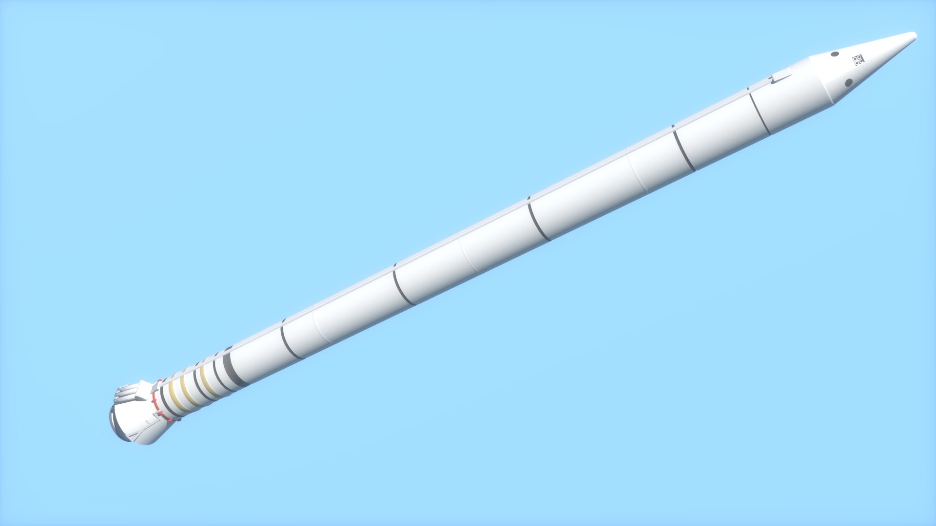 3d Model Solid Rocket Booster