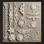 Semplice ornamento intagliato in stile europeo