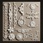 Semplice ornamento intagliato in stile europeo
