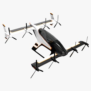 Futuristic Flying Taxi
