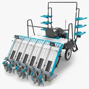 Kubota SPV-6AD Rice Transplanter Working Position model