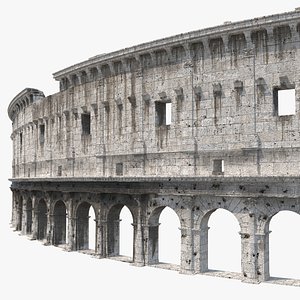 ancient wall arches 3D