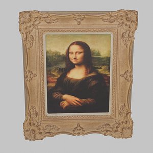 The Mona Lisa 3D model