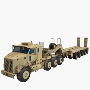 oshkosh m1070 truck m1000 3D model