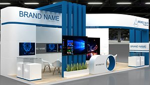 3D 3D Model Exhibition Booth stand stall