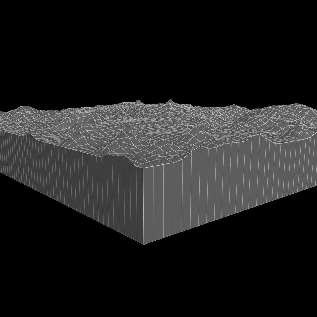 3d Model Organic Plan Surface