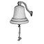 Caroti 229 sea wall brass ships bell  decor accessory