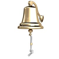 Caroti 229 sea wall brass ships bell  decor accessory