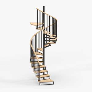 Spiral stairs 3D model