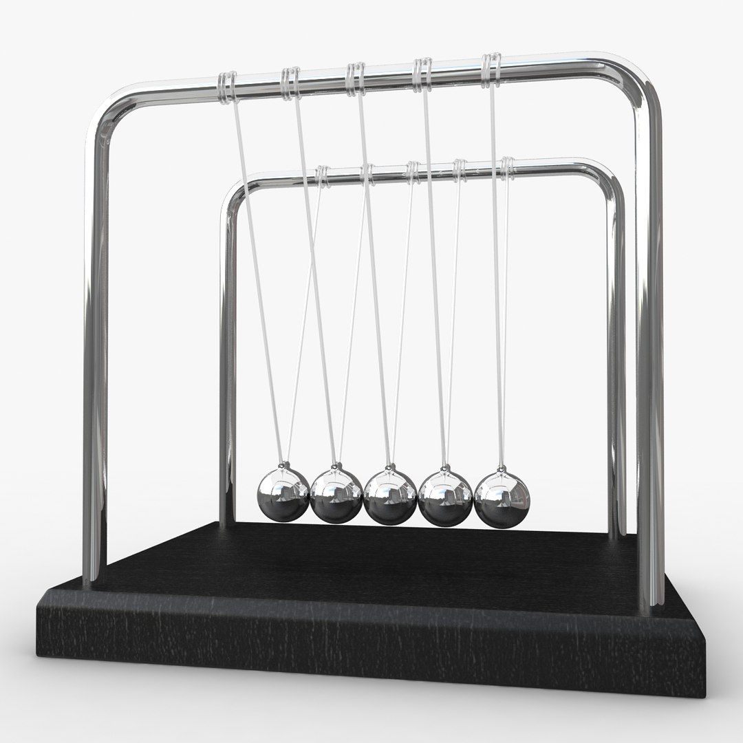 Realistic Newtons Cradle 3ds