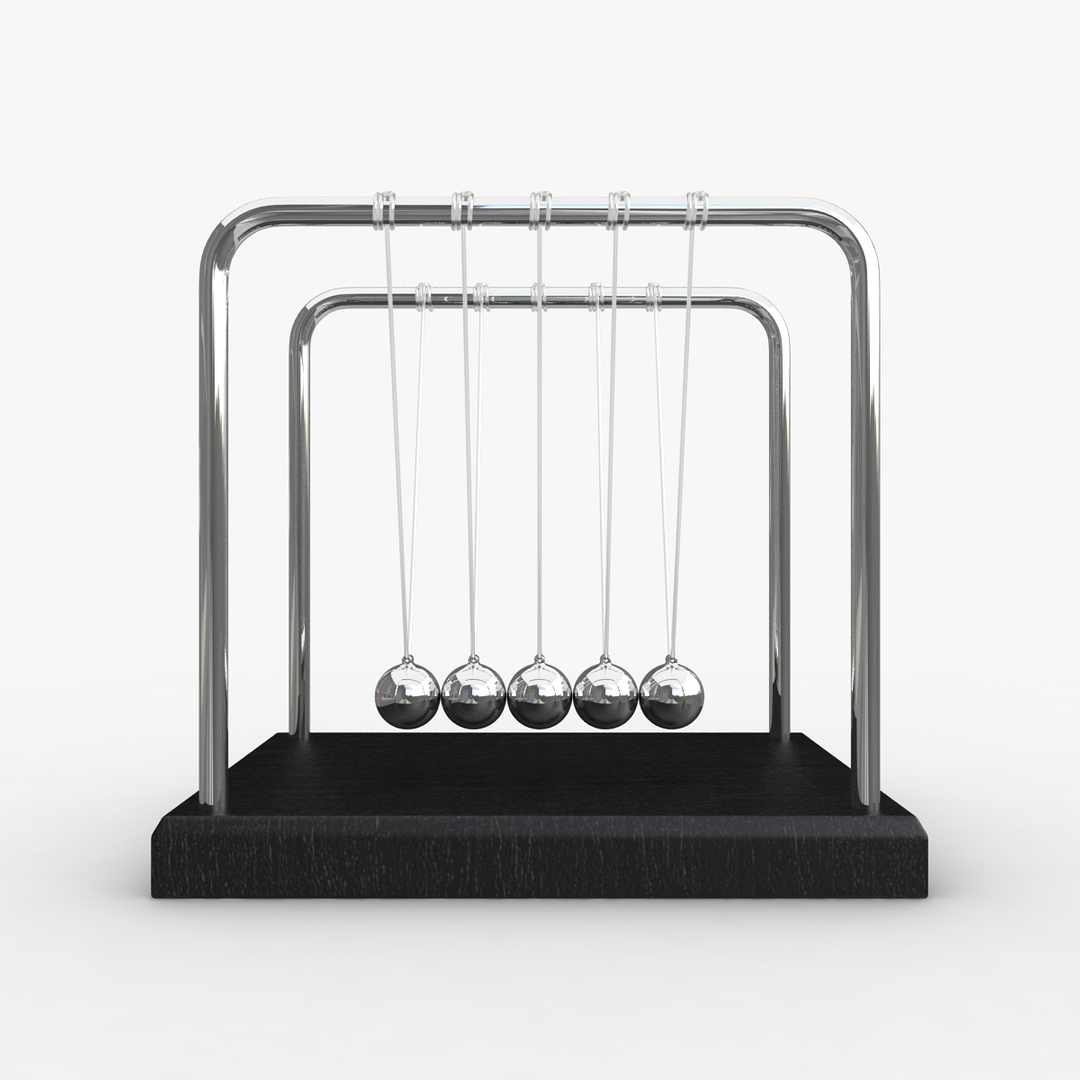 Realistic Newtons Cradle 3ds