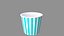 collezione di vaschette per popcorn