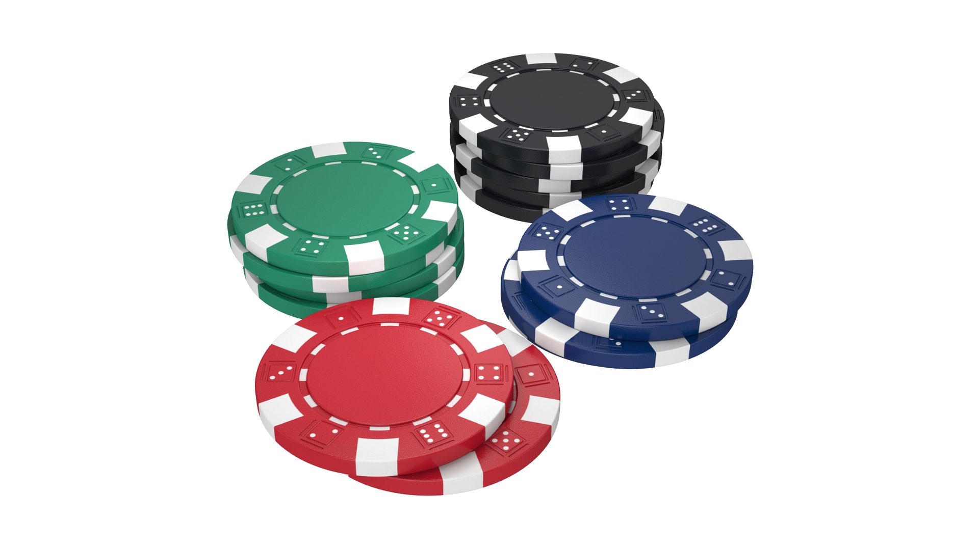 Poker chip set 3D - TurboSquid 1530108
