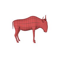 Wildebeest-gnu base mesh
