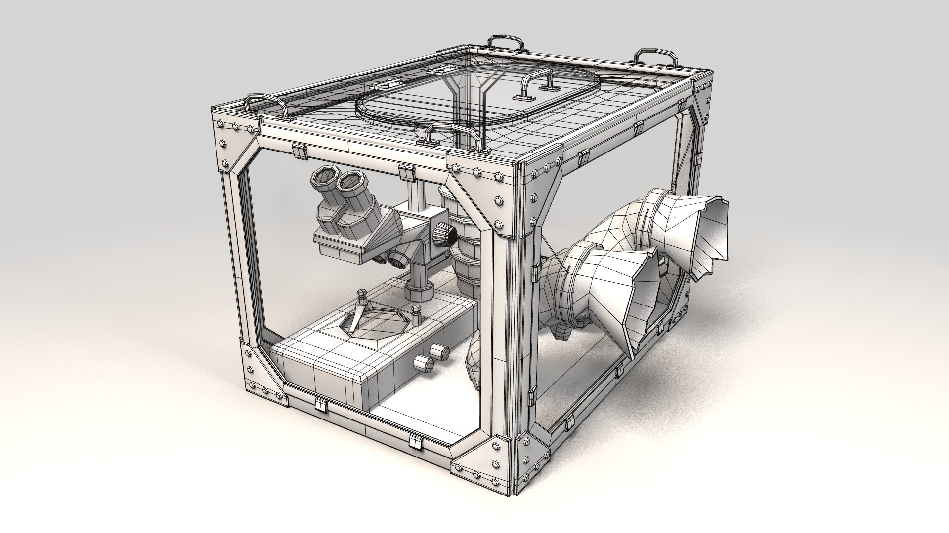 NASA Microgravity Science Glovebox Model - TurboSquid 2206823
