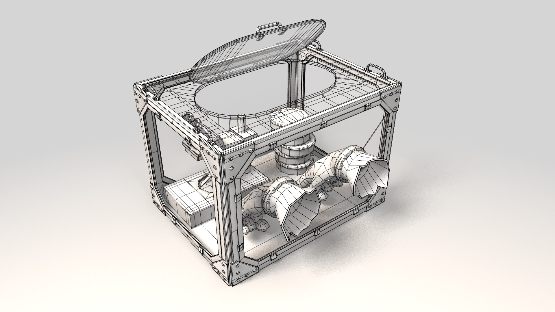 NASA Microgravity Science Glovebox Model TurboSquid 2206823