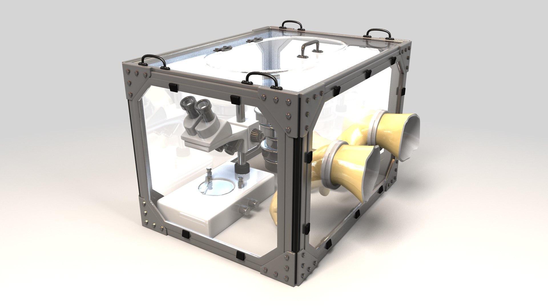 NASA Microgravity Science Glovebox Model TurboSquid 2206823