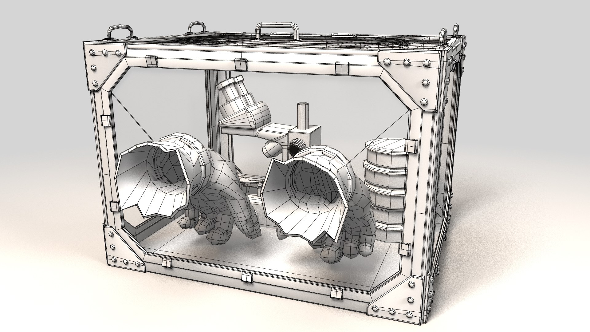 NASA Microgravity Science Glovebox Model - TurboSquid 2206823