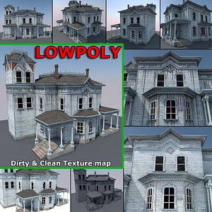 3D model abandoned house games