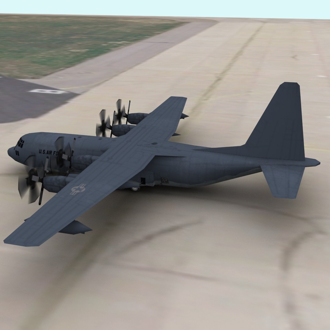 Ac130 Gunship 3d Model