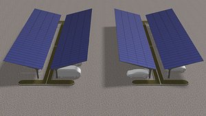 Solar carport 23U01 3D