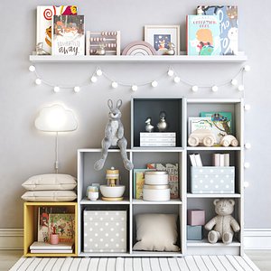 3D IKEA childrens furniture and toys model