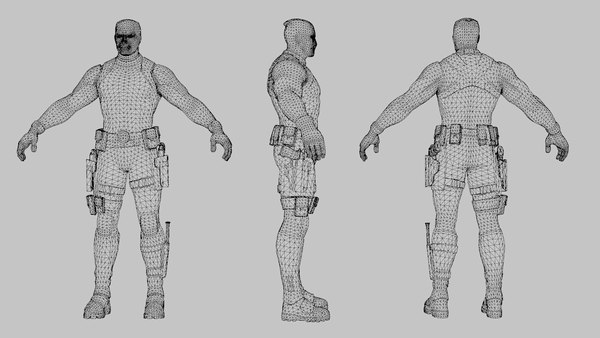 3D model Deadpool Lowpoly Rigged - TurboSquid 2034138