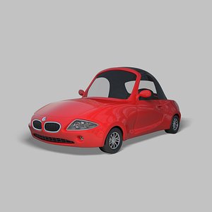 3D cartoon car