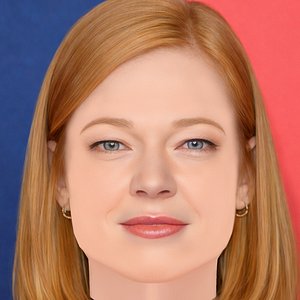 Sarah Snook Head - No Hair - Low poly head for game 3D model