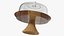 Cake Stand Wooden with Dome