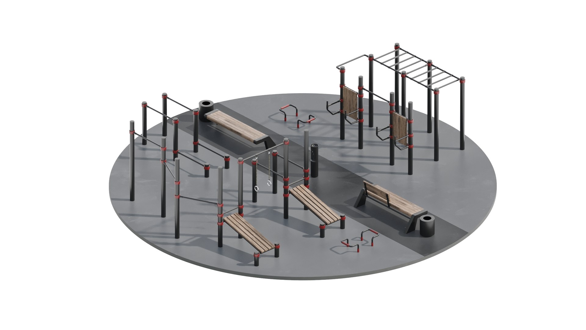 Workout Space 3D Model - TurboSquid 1931731