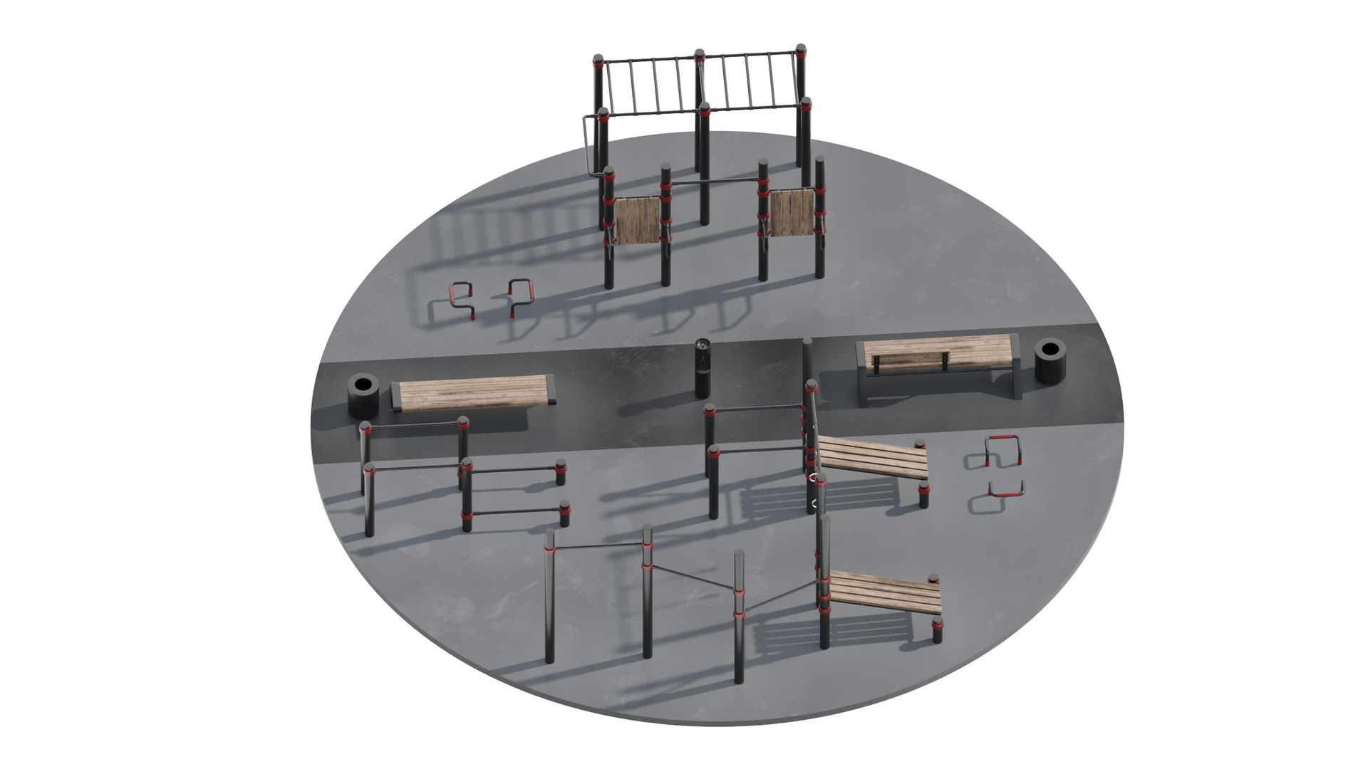 Workout Space 3D Model - TurboSquid 1931731