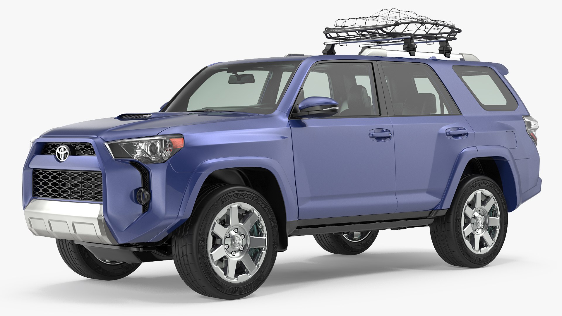 Toyota 4Runner with Thule Canyon XT Roof Basket 3D model preview
