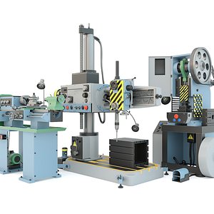 Industrial machine tool - Mechanical press - lathe machine - Drilling press